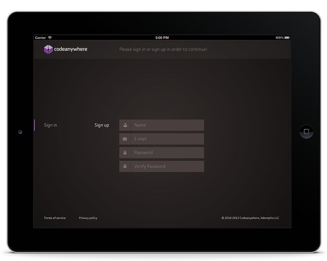 Building new generation of mobile apps for Codeanywhere